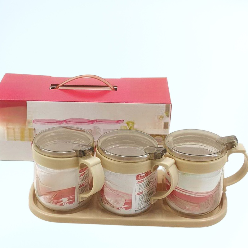 新款玻璃油壺調味罐套裝