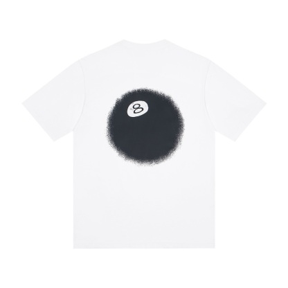 Stussy Spray 8-Ball Tee "White"