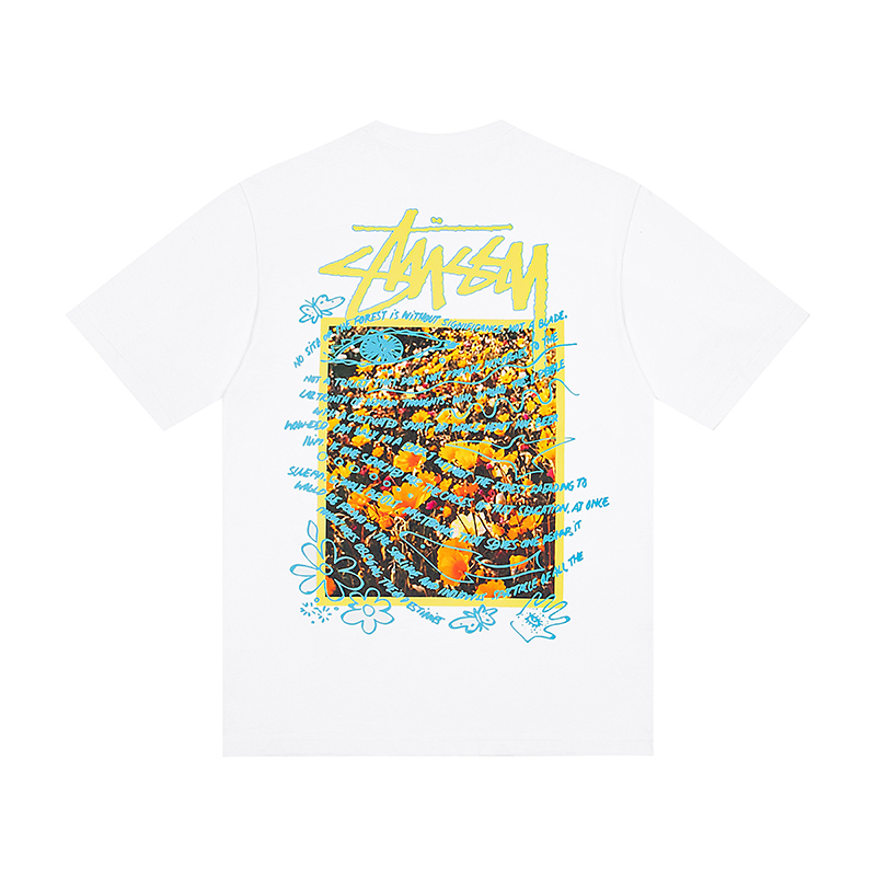 Stussy Super Bloom Tee "White"