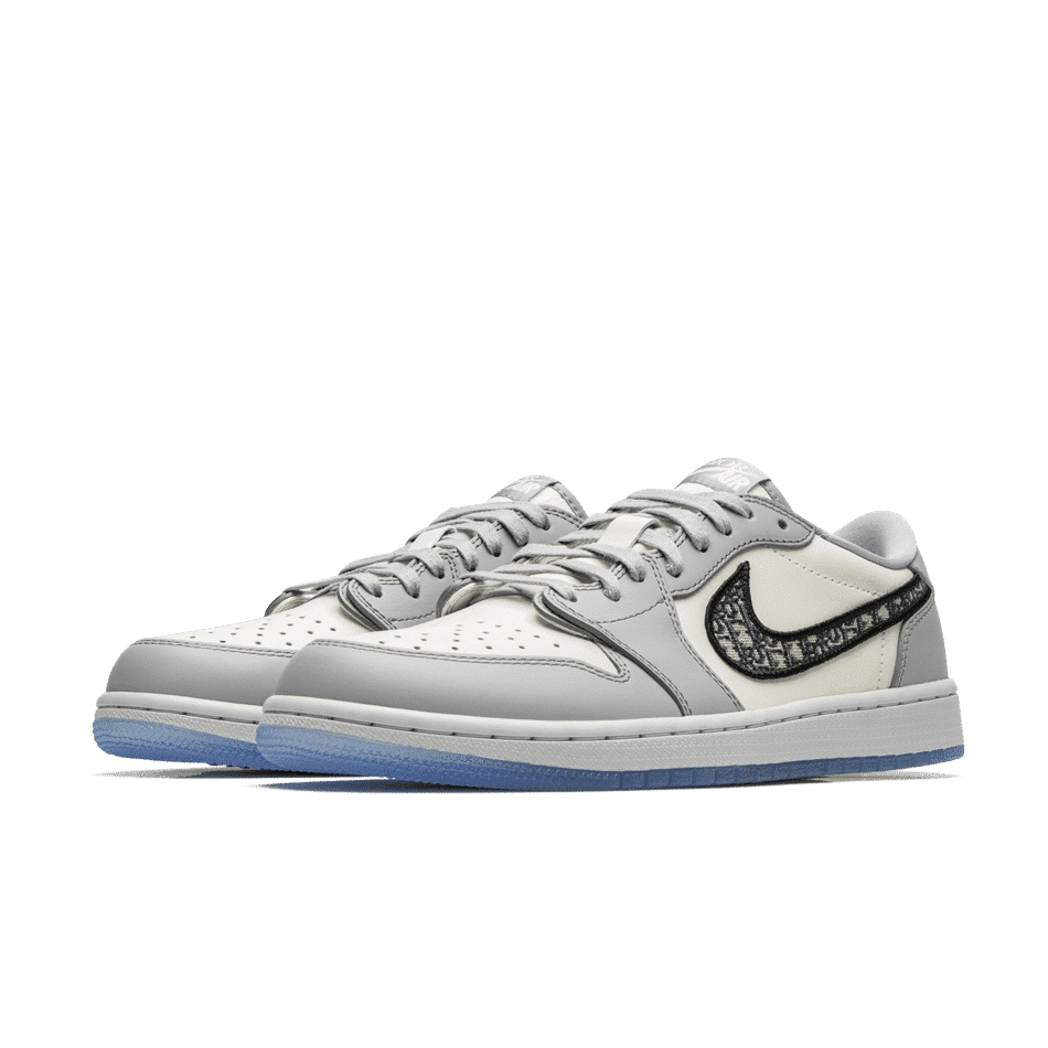 Dior x Air Jordan 1 Retro Low OG "White Wolf Grey"
