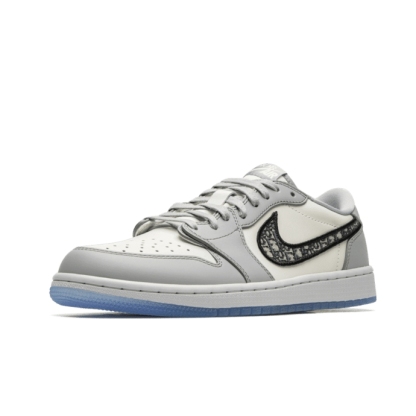 Dior x Air Jordan 1 Retro Low OG "White Wolf Grey"
