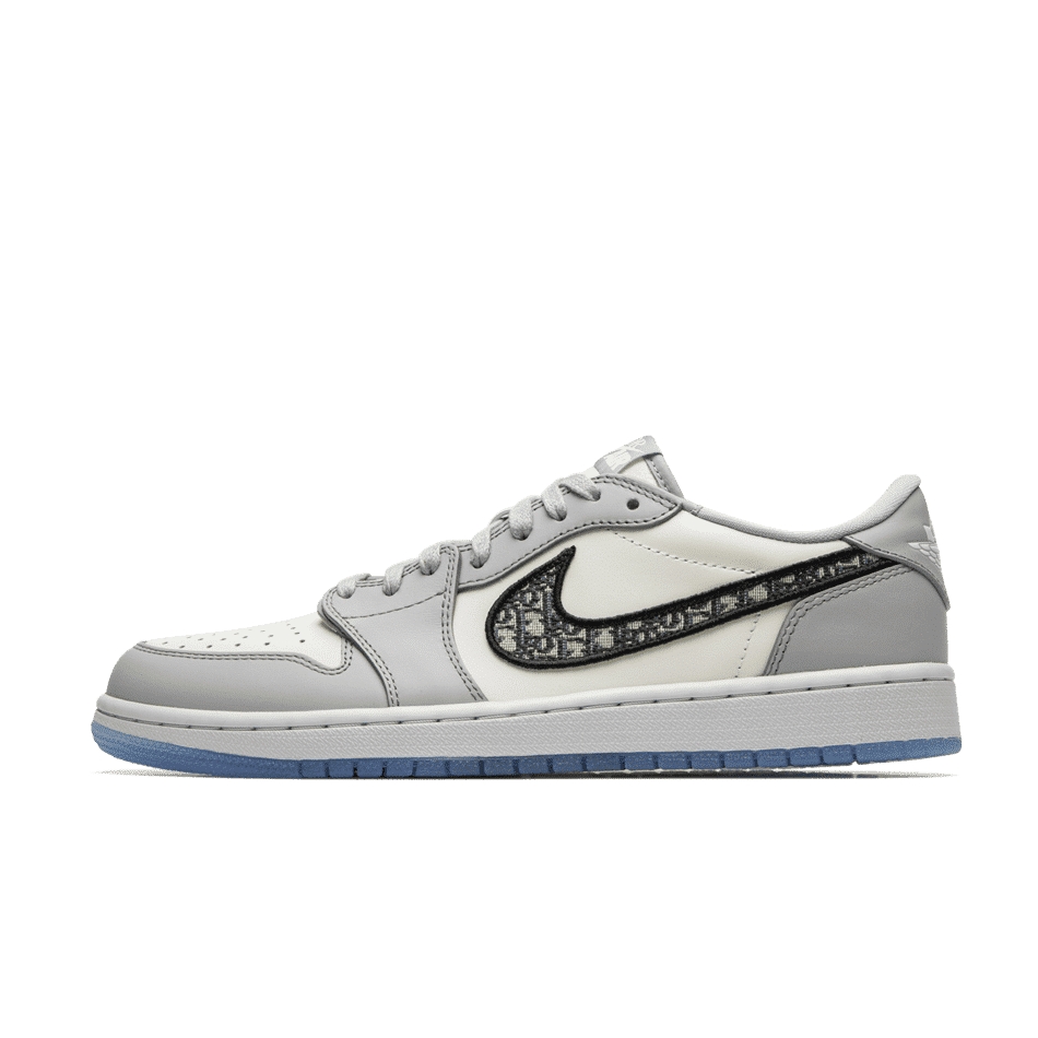 Dior x Air Jordan 1 Retro Low OG "White Wolf Grey"