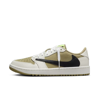 Travis Scott x Air Jordan 1 Retro Low Golf "Neutral Olive"