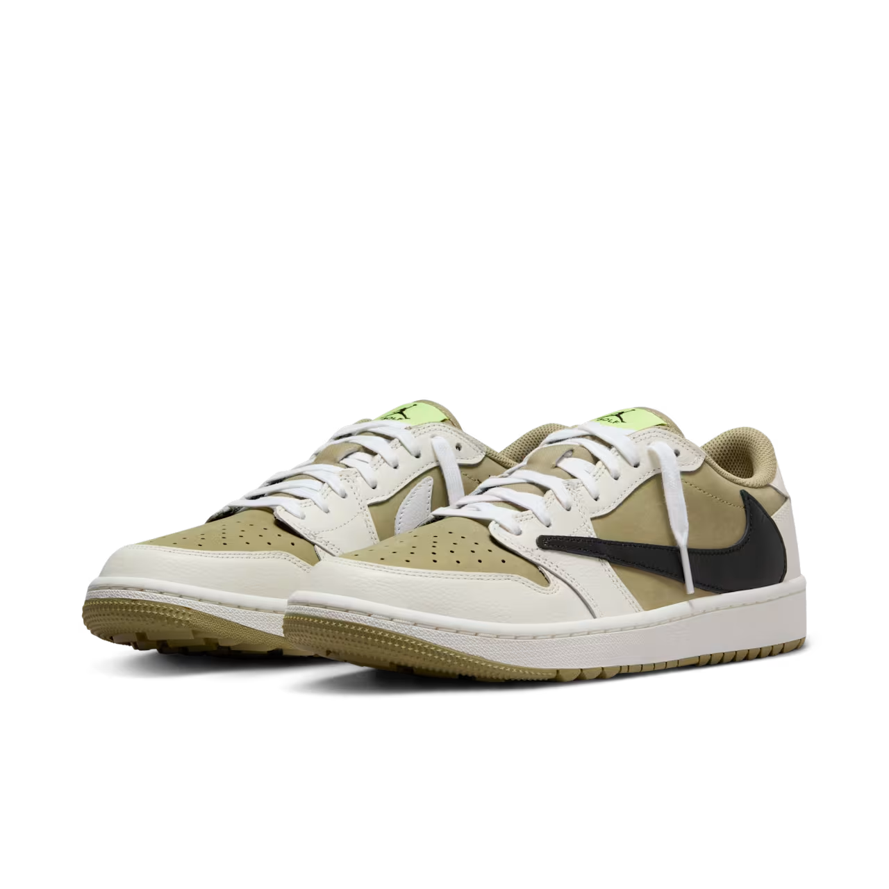 Travis Scott x Air Jordan 1 Retro Low Golf "Neutral Olive"