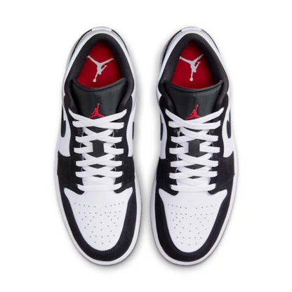 Air Jordan 1 Low SE "White Fire Red Black Matte Silver"