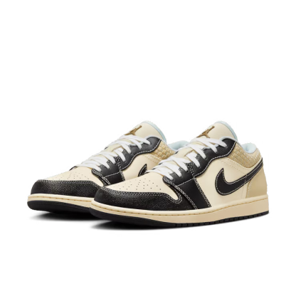 Air Jordan 1 Low SE "Coconut Milk Black Muslin"