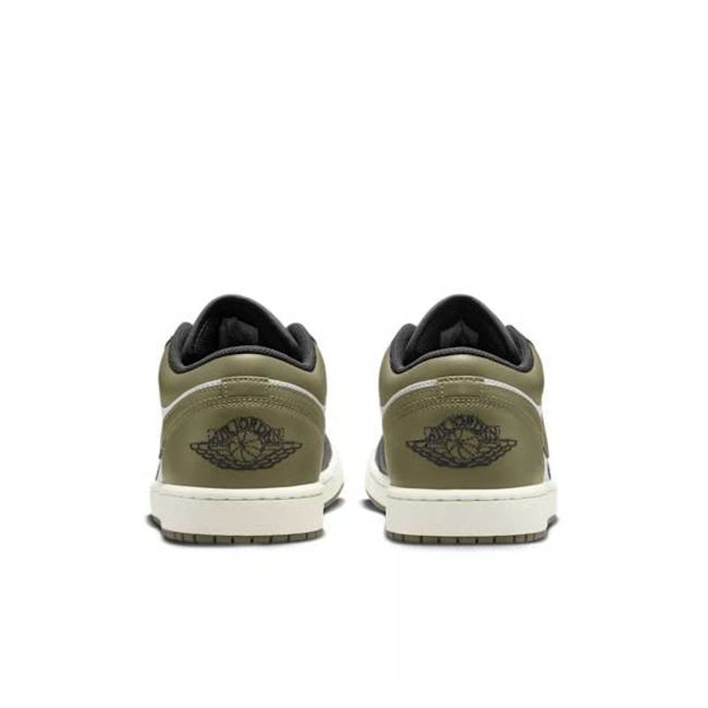 Air Jordan 1 Low "Black White Medium Olive"