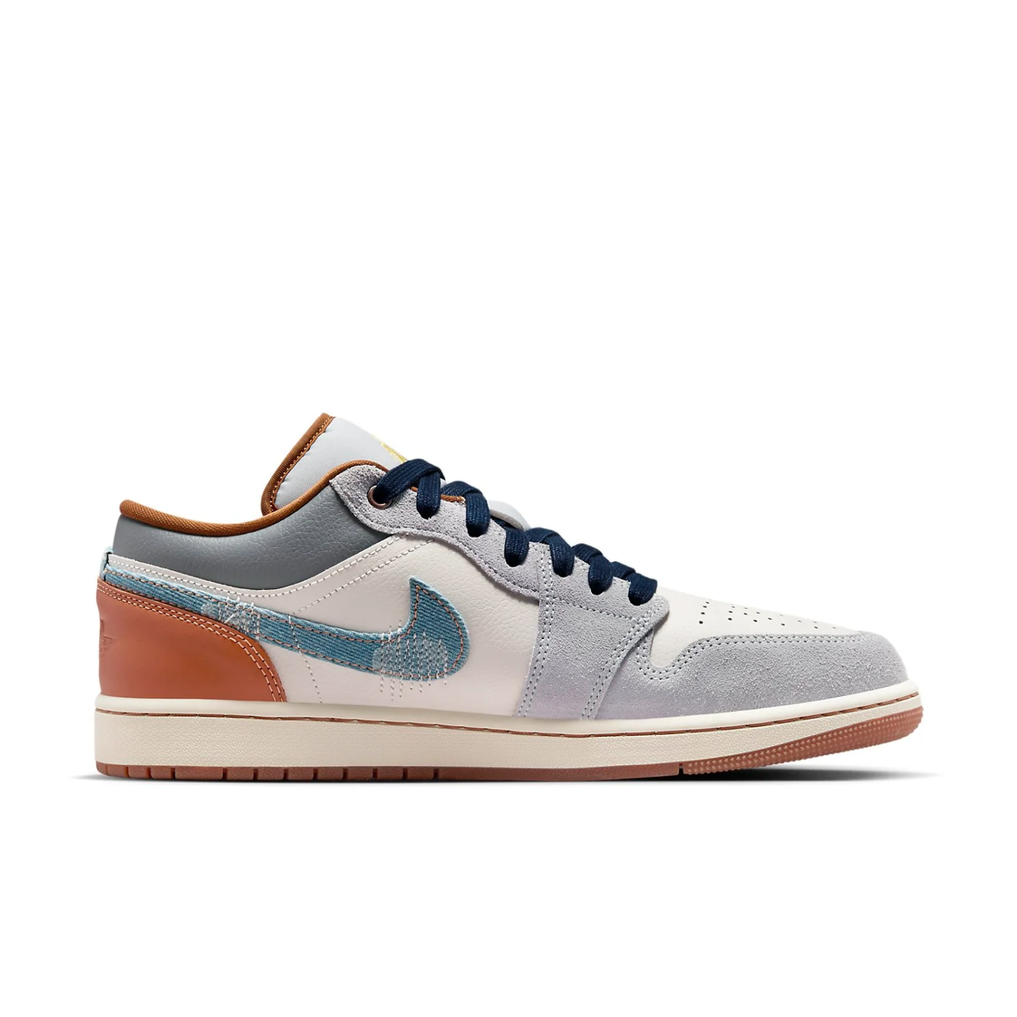 Air Jordan1 Low SE "Phantom Repaired Denim Swoosh"