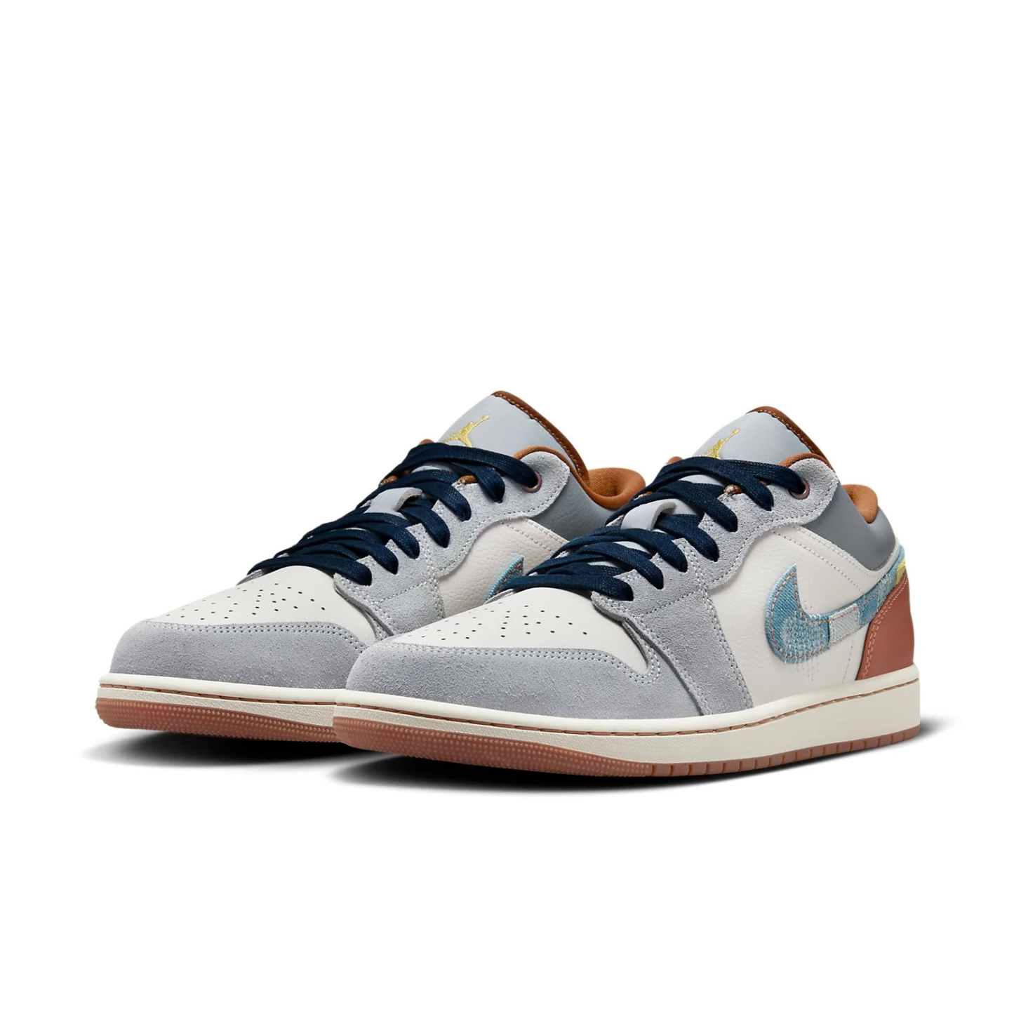 Air Jordan1 Low SE "Phantom Repaired Denim Swoosh"