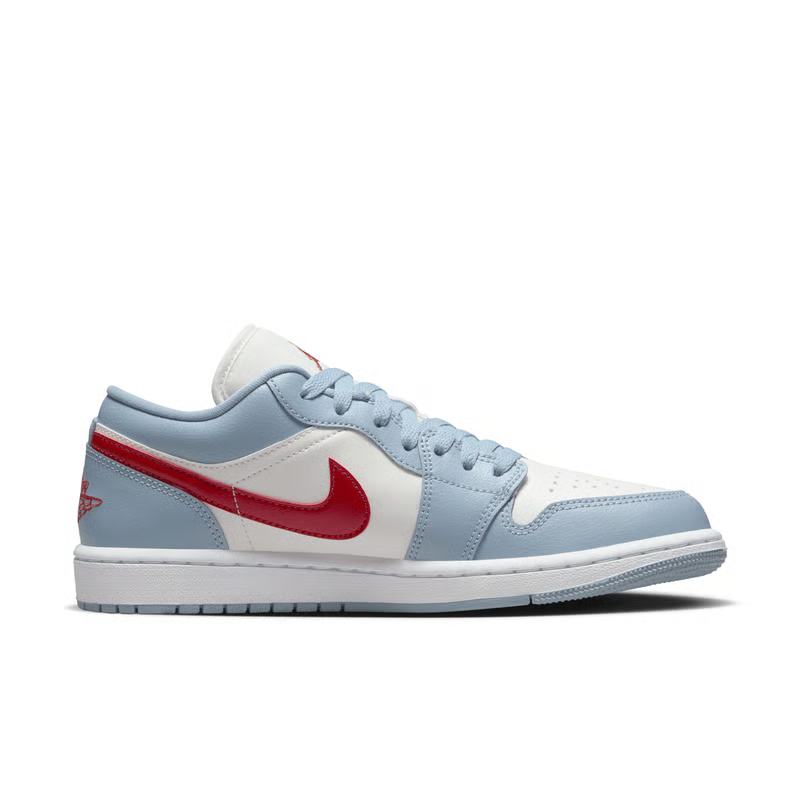 Air Jordan 1 Low "Blue Whisper & Dune Red"