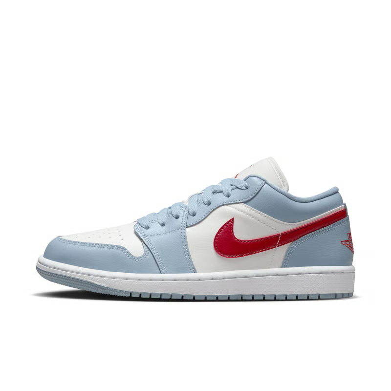 Air Jordan 1 Low "Blue Whisper & Dune Red"