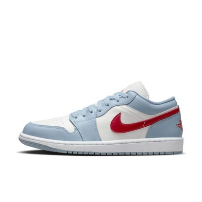 Air Jordan 1 Low "Blue Whisper & Dune Red"