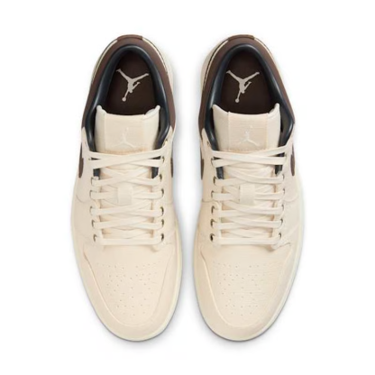 Air Jordan 1 Low Premium "Pale Ivory & Baroque Brown"