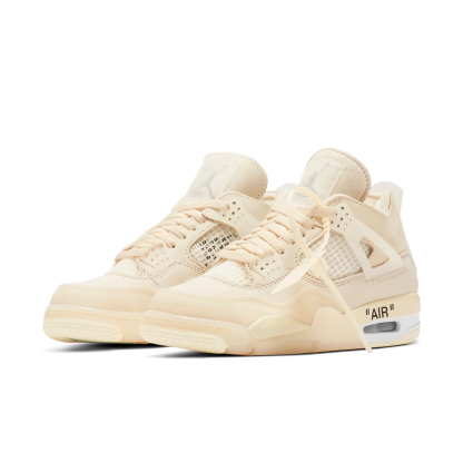 Off White x Air Jordan 4 Retro SP "Sail"