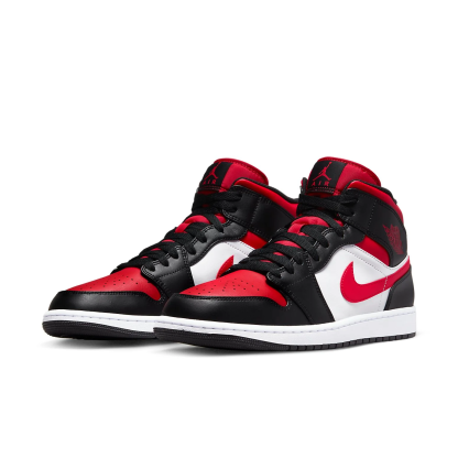 Air Jordan 1 Mid "Bred Toe"