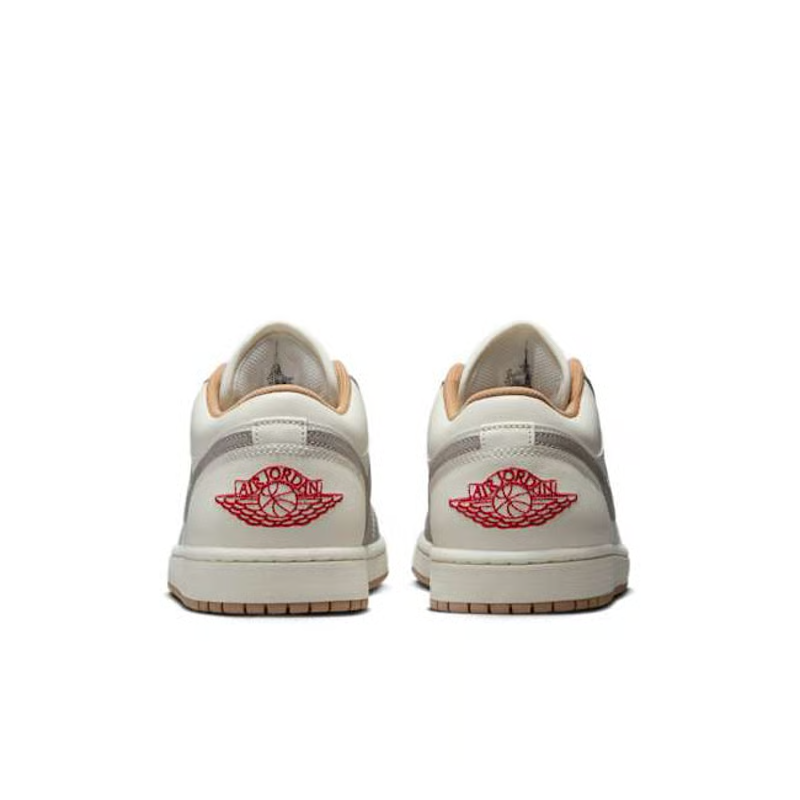 Air Jordan 1 Low "Sail Fire Red College Grey“