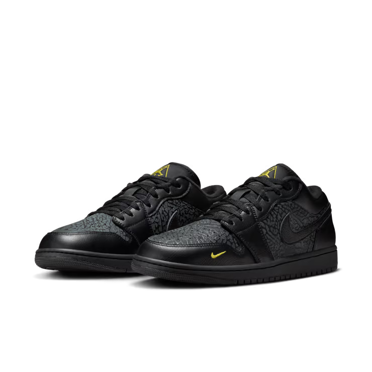 Air Jordan 1 Low SE "Black Elephant Print"