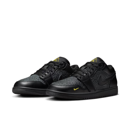 Air Jordan 1 Low SE "Black Elephant Print"