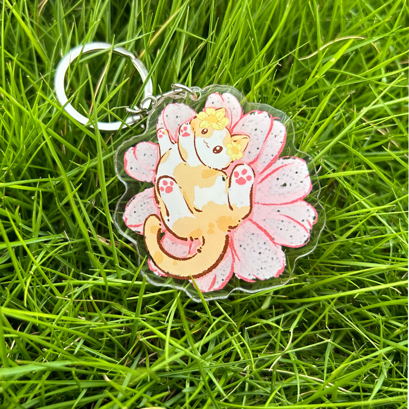 小陽幫幫｜原創手繪流浪貓狗愛心鑰匙扣