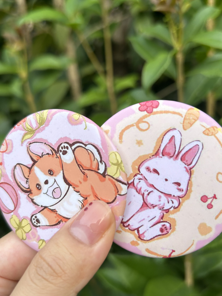 小陽幫幫｜原創手繪流浪毛孩子百搭馬卡龍風格徽章