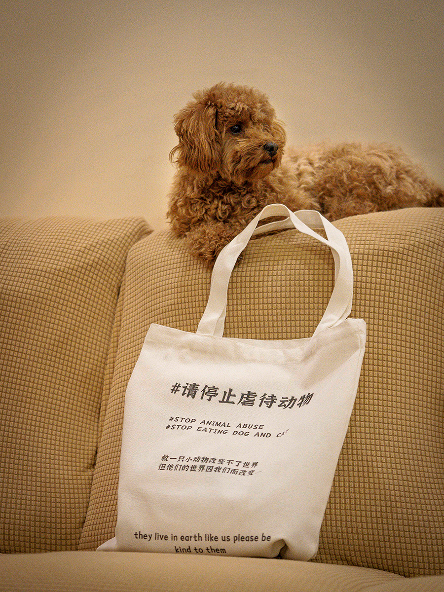 小陽幫幫｜原創善待流浪動物主題帆布包