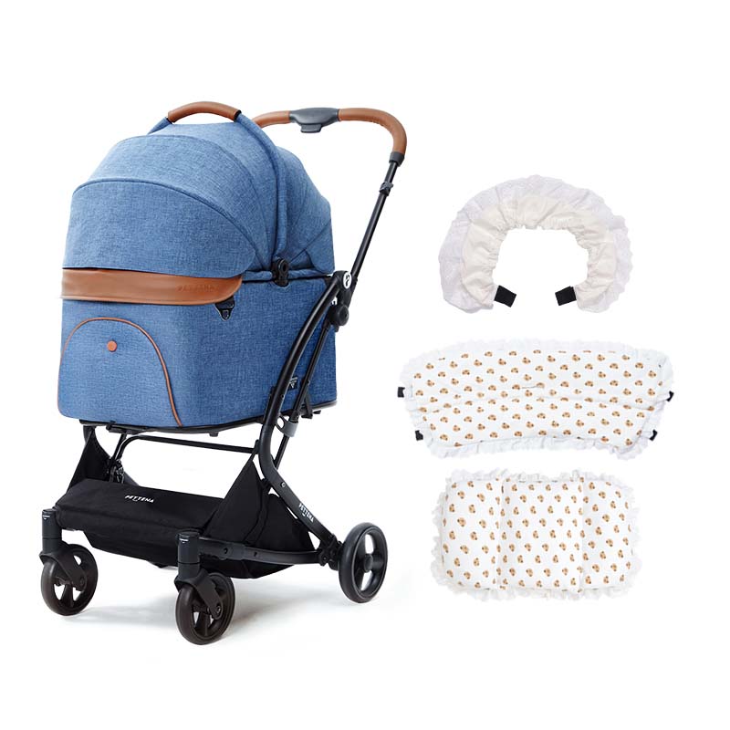 MILOU 강아지 유모차 원터치 폴딩 분리형 밀루