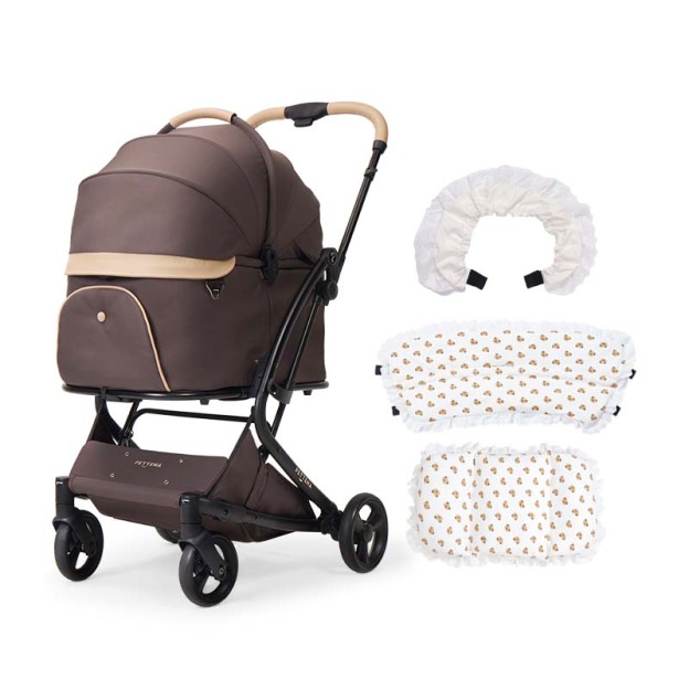 MILOU 강아지 유모차 원터치 폴딩 분리형 밀루