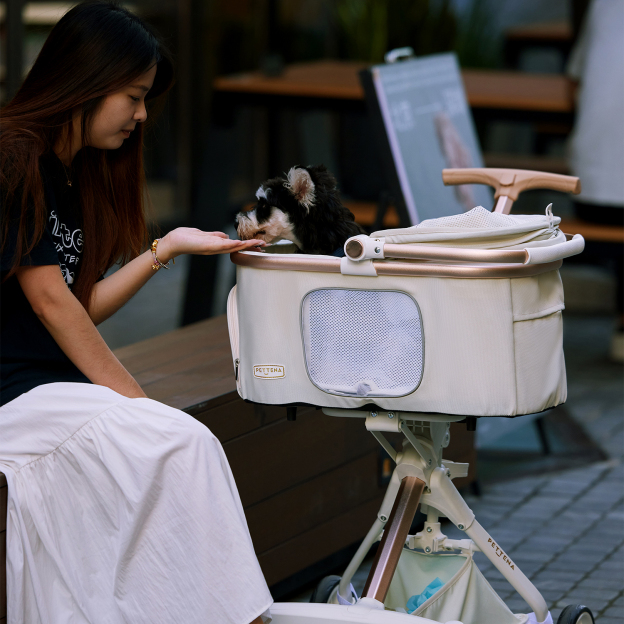 ELF 패셔너블하고 가벼운 강아지 유모차 엘프