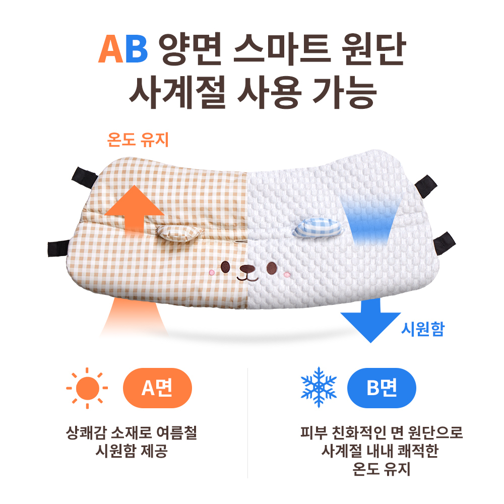 블러셔 곰돌이 쿨감 쿠션 세트