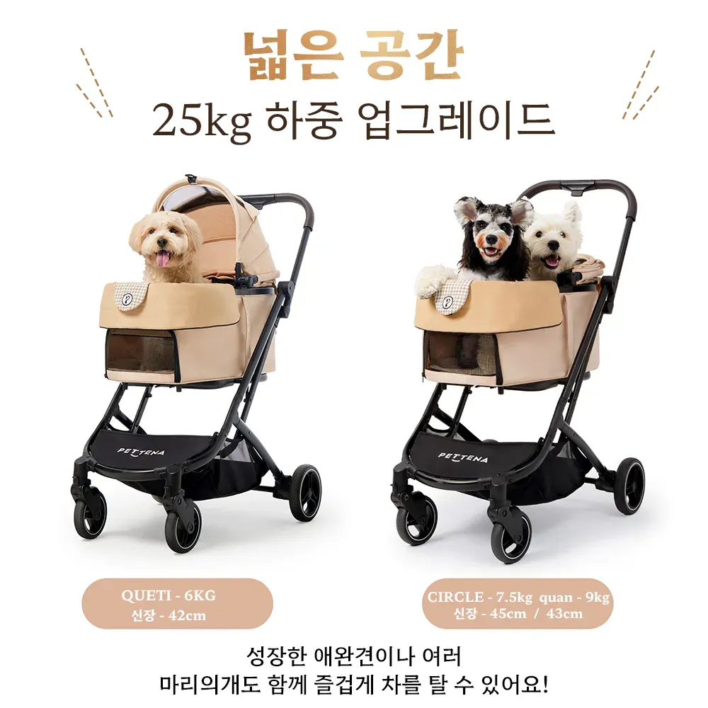 PETTENA 업그레이드형 반려동물 유모차 PC26 오리온