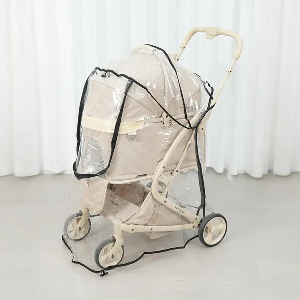 [신작 등장] 겨울 외출 준비! PETTENA 강아지 유모차용 레인커버