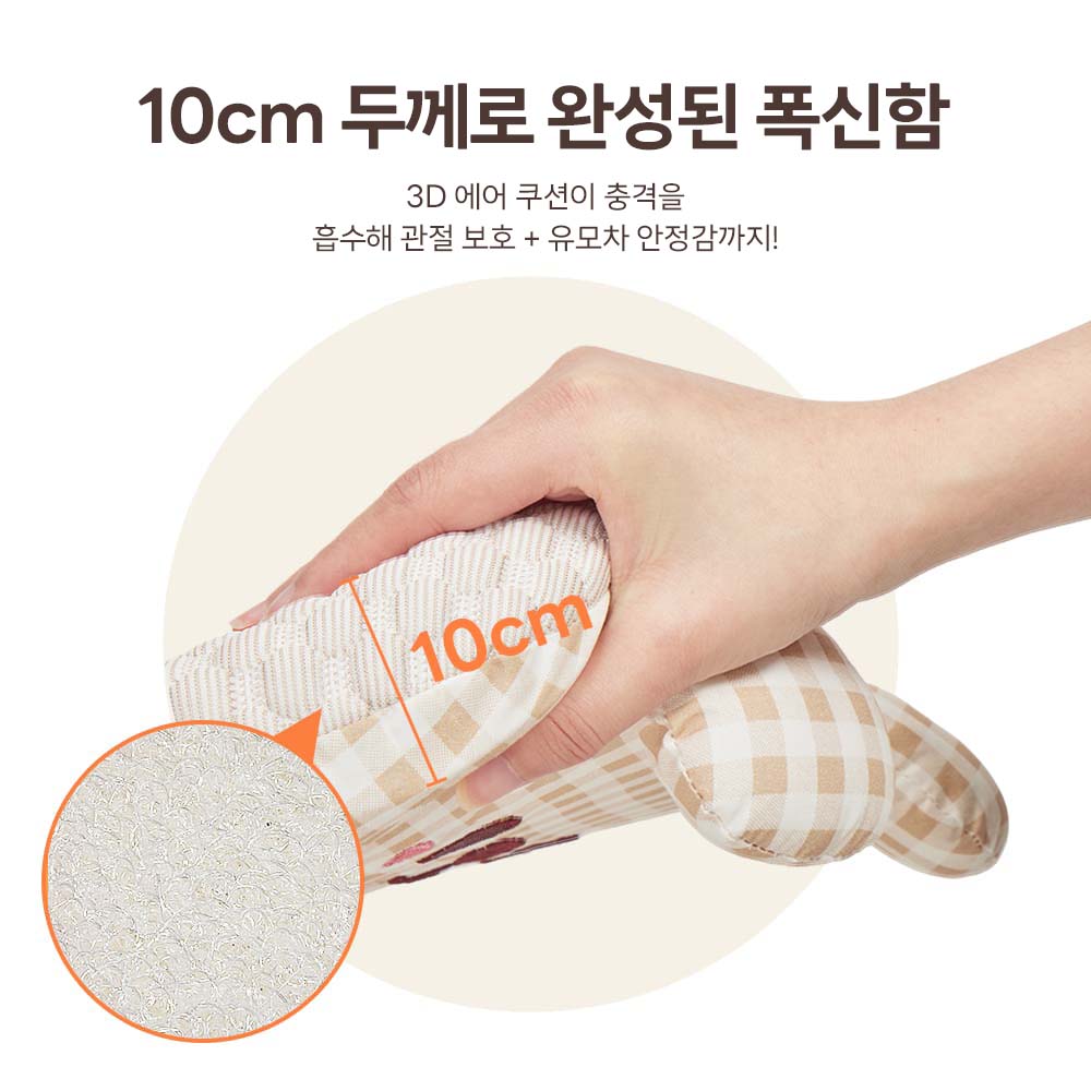PETTENA 3D 에어메쉬 사계절 강아지 유모차 쿠션 세트