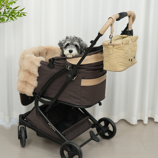 PETTENA 카트용 다기능 오거나이저 (보온보냉·단열·베어 패턴)