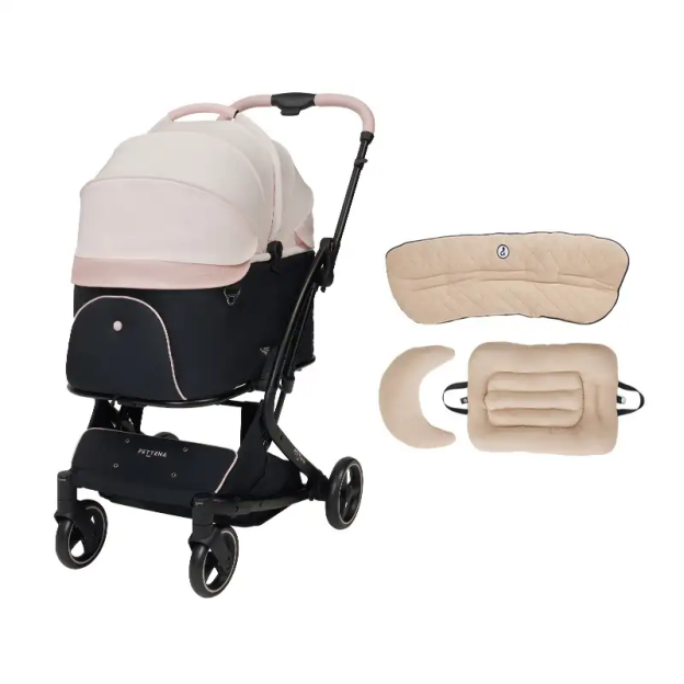 MILOU 강아지 유모차 원터치 폴딩 분리형 밀루