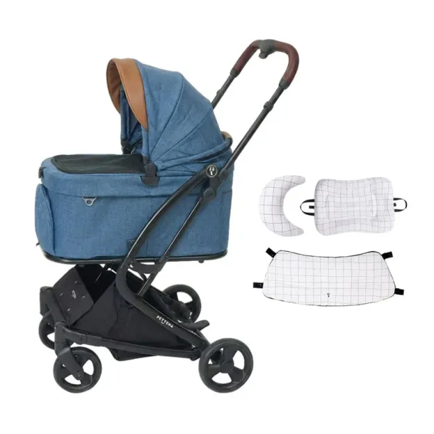 【2026SS신상】MILOU Small Size 강아지 유모차 원터치 폴딩 분리형 밀루 스몰 사이즈