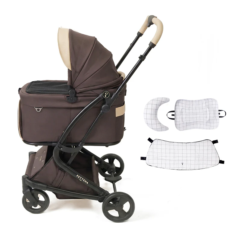 【2026SS신상】MILOU Small Size 강아지 유모차 원터치 폴딩 분리형 밀루 스몰 사이즈