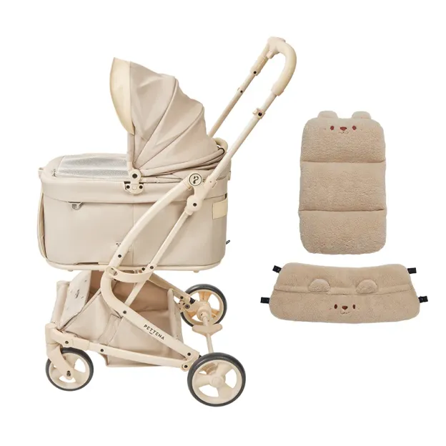 【2026SS신상】MILOU Small Size 강아지 유모차 원터치 폴딩 분리형 밀루 스몰 사이즈