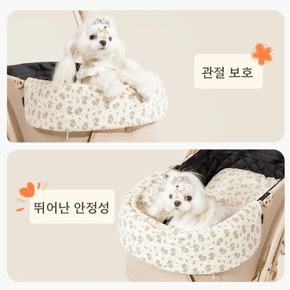 플로럴 프린지 투피스 세트