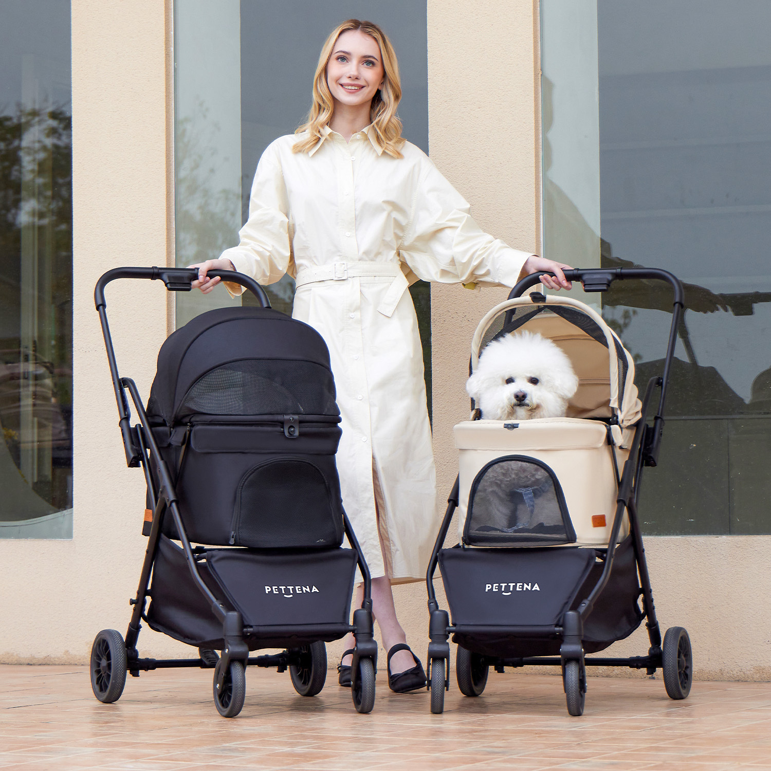 NEWTON 강아지 유모차 자중 순간 폴딩 뉴턴