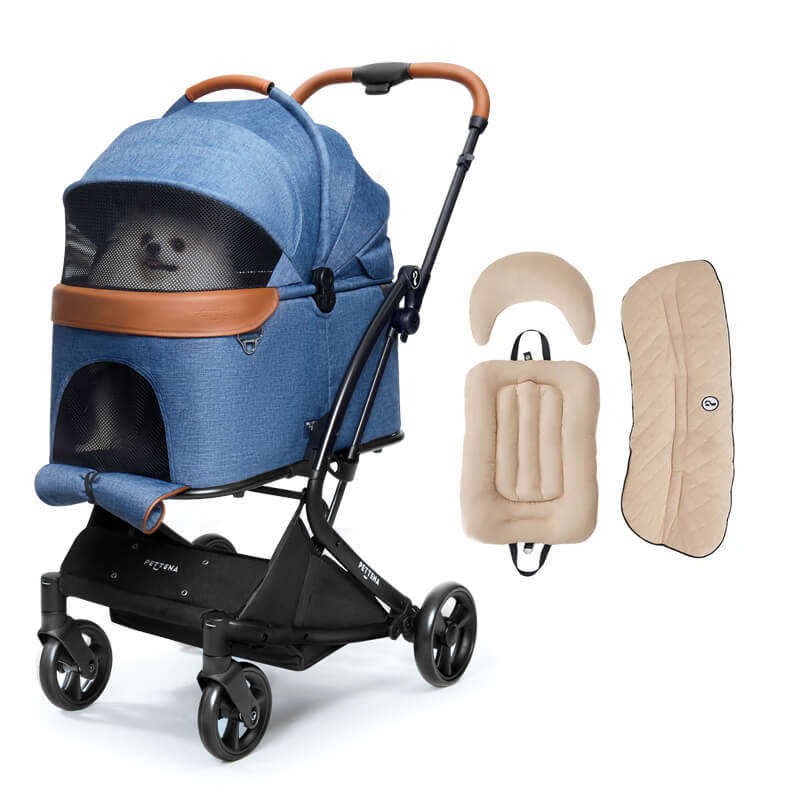 MILOU 강아지 유모차 원터치 폴딩 분리형 밀루