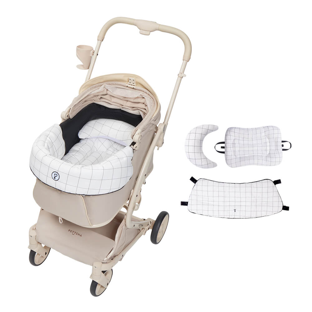 MILOU 강아지 유모차 원터치 폴딩 분리형 밀루