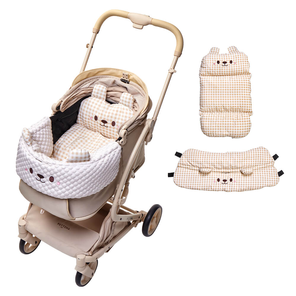 MILOU 강아지 유모차 원터치 폴딩 분리형 밀루