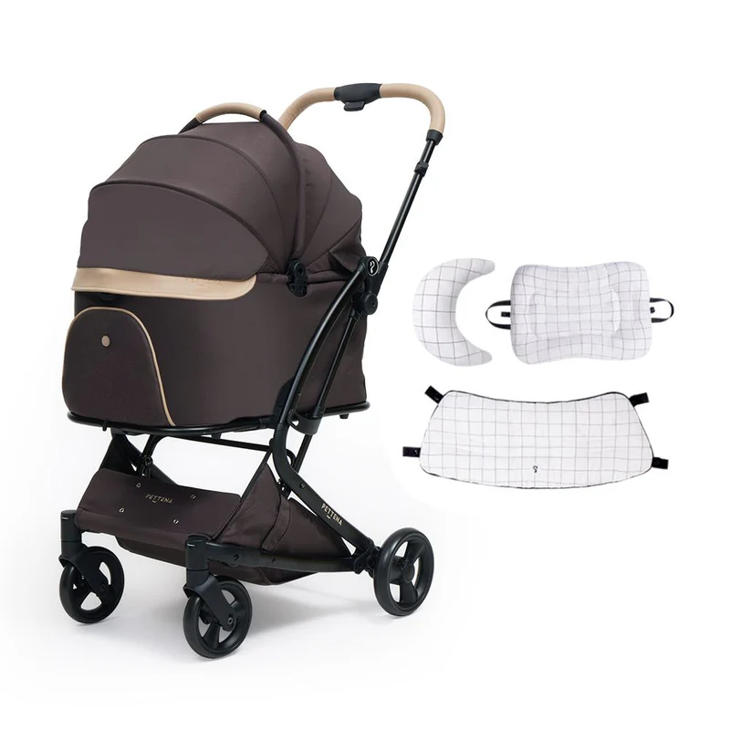 【2026SS신상】MILOU Small Size 강아지 유모차 원터치 폴딩 분리형 밀루 스몰 사이즈