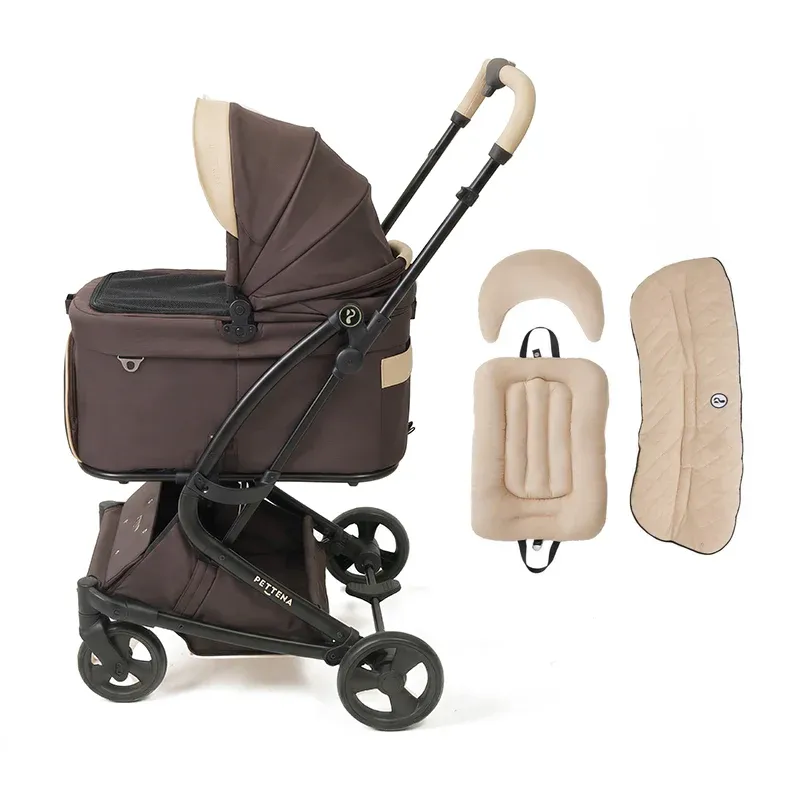 【2026SS신상】MILOU Small Size 강아지 유모차 원터치 폴딩 분리형 밀루 스몰 사이즈