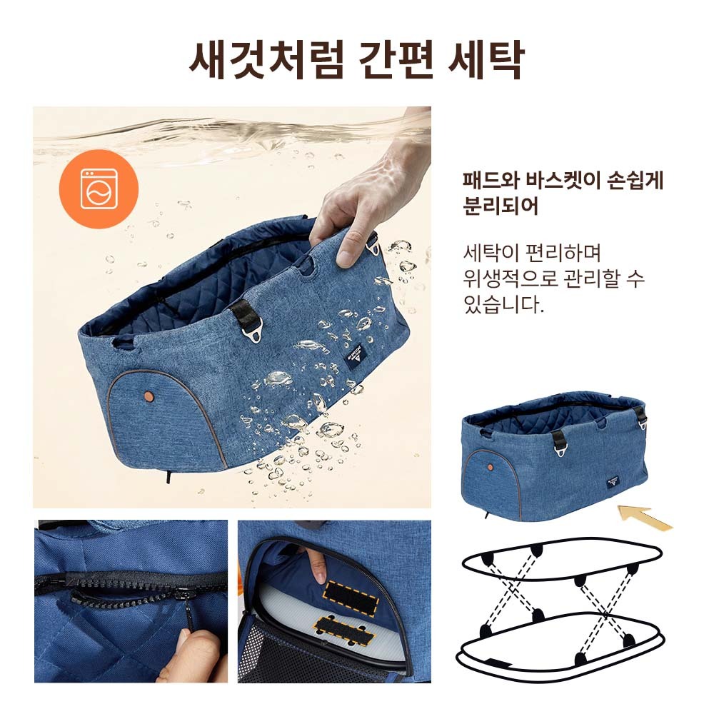 MILOU 강아지 유모차 역대최강 원터치 폴딩 밀루