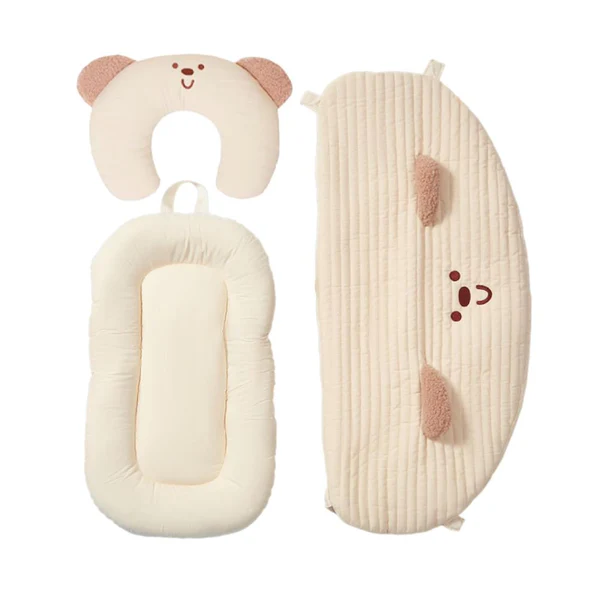 펫 유모차 전용 쿠션 곰돌이 세트