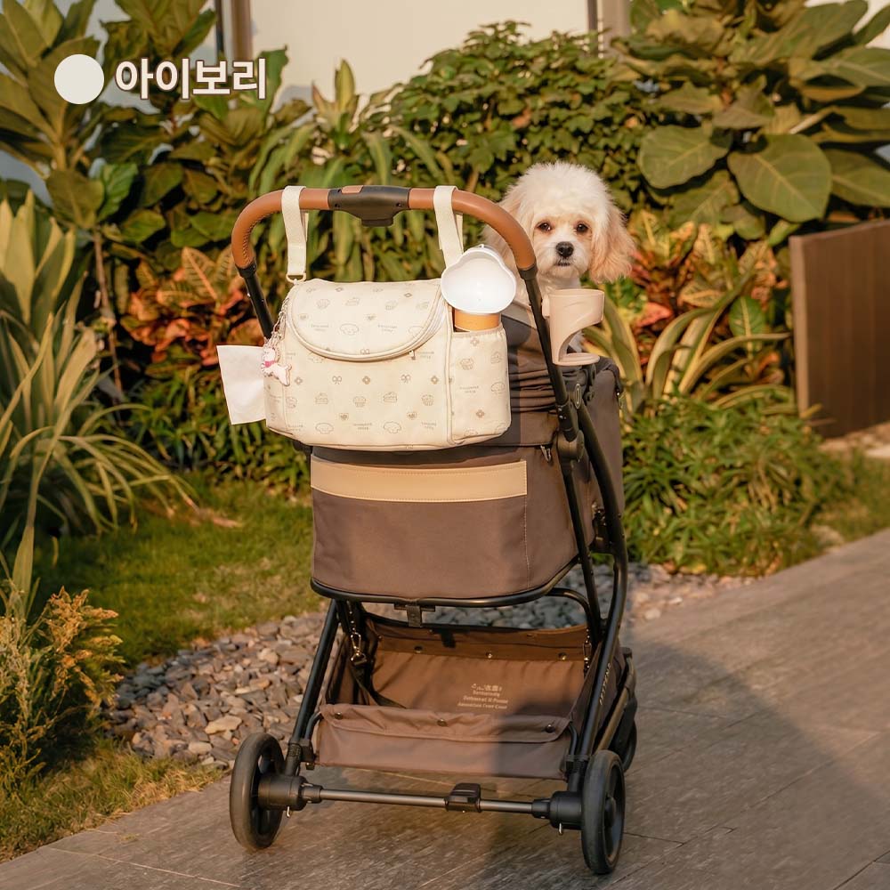 PETTENA 4WAY생활방수 강아지 유모차 오거나이저 멀티백