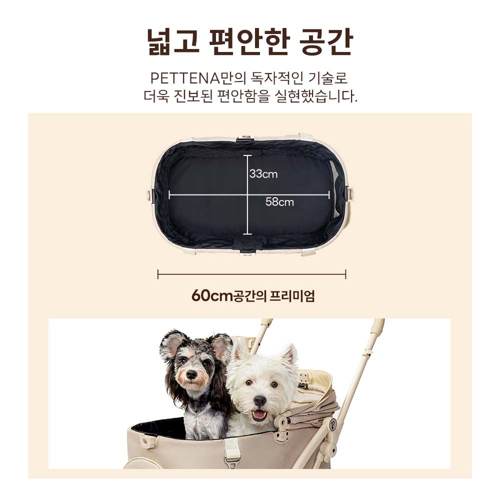 MILOU 강아지 유모차 역대최강 원터치 폴딩 밀루