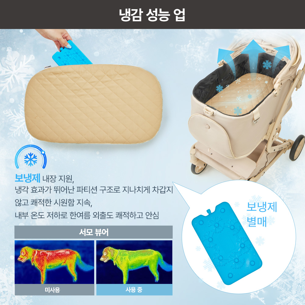 PETTENA  강아지 유모차 3D에어 쿠션