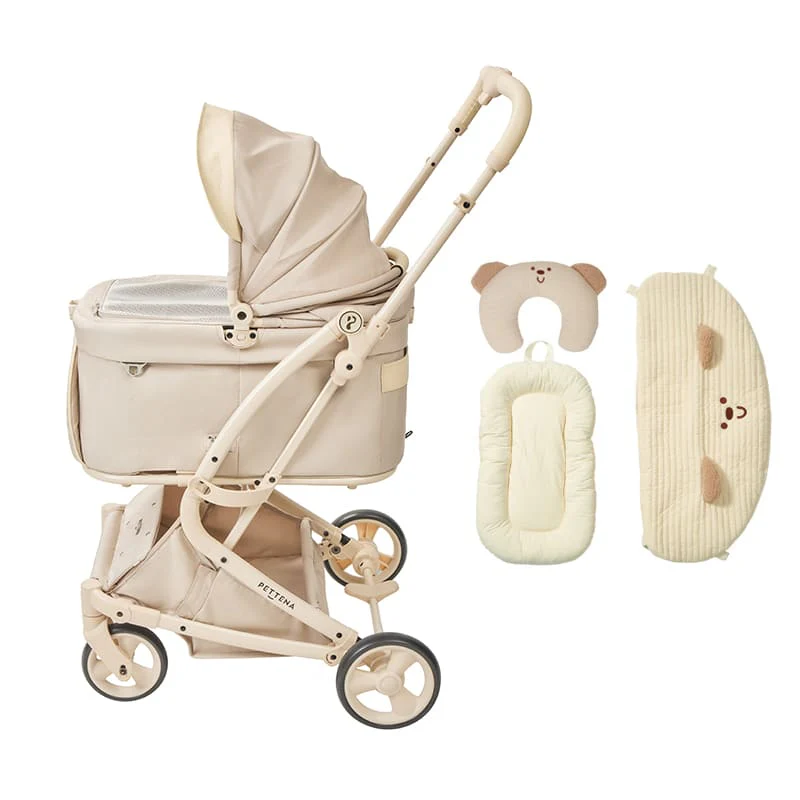 【2026SS신상】MILOU Small Size 강아지 유모차 원터치 폴딩 분리형 밀루 스몰 사이즈